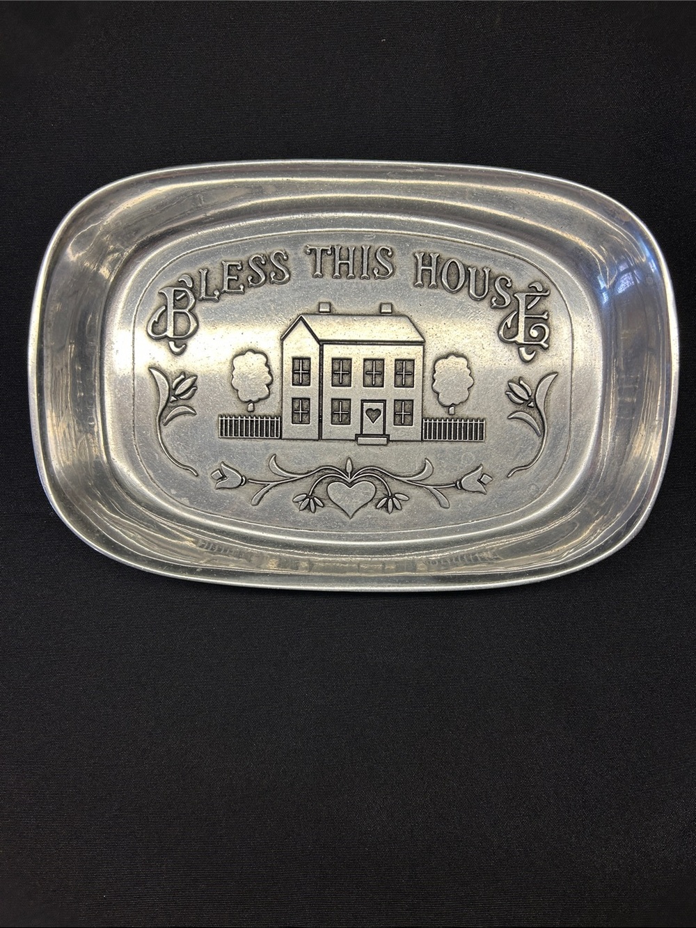 Wilton Armetale Bless this House bread tray